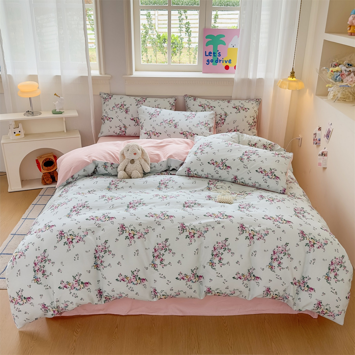 恒爱家纺2025新款A类全棉印花四件套 若初