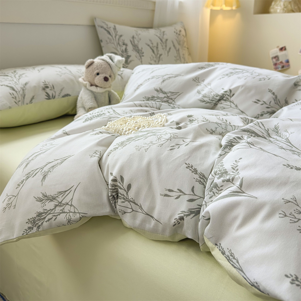 91家纺网 家纺一手货源 找家纺 恒爱家纺2025新款A类全棉印花四件套 一恋初见