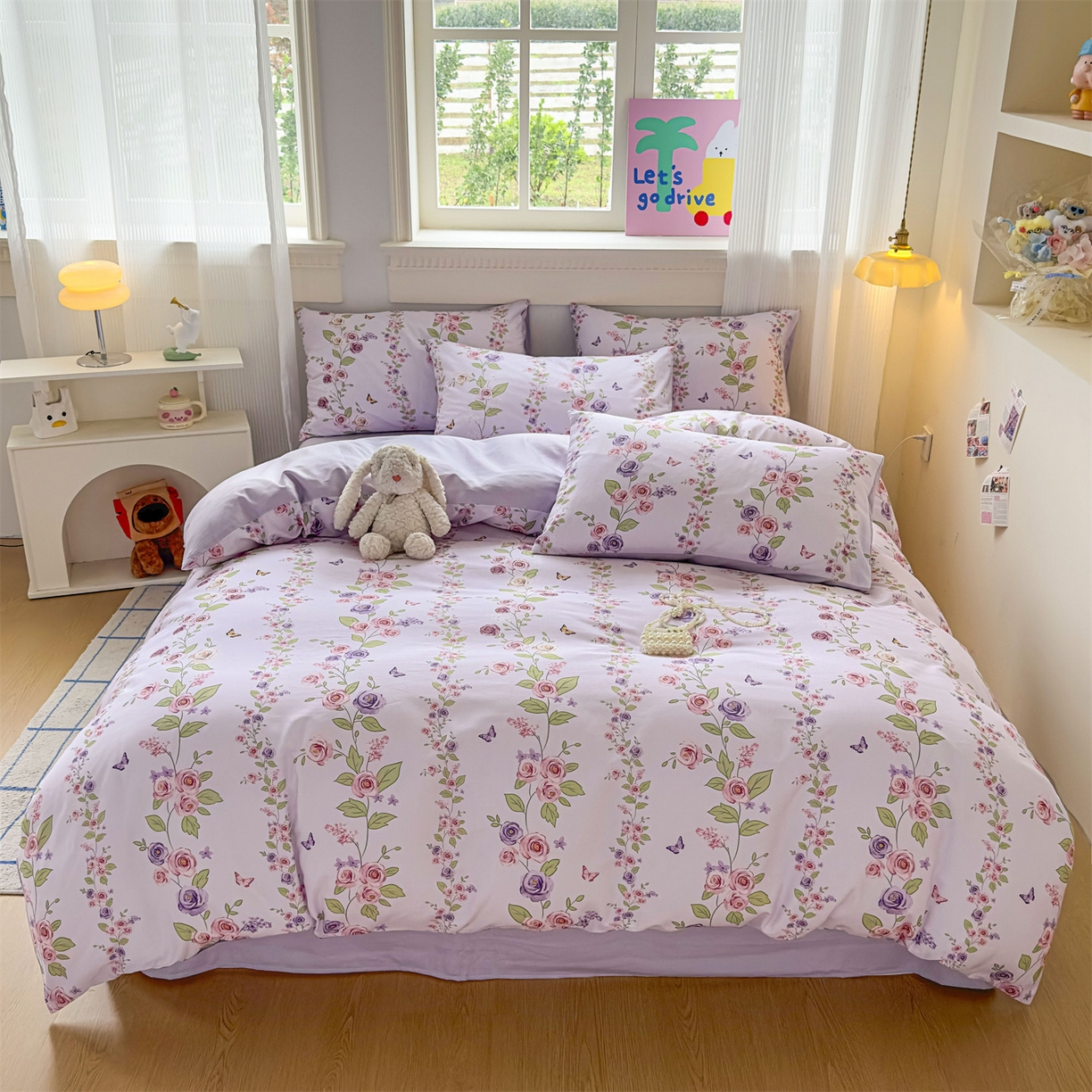 恒爱家纺2025新款A类全棉印花四件套 意眠