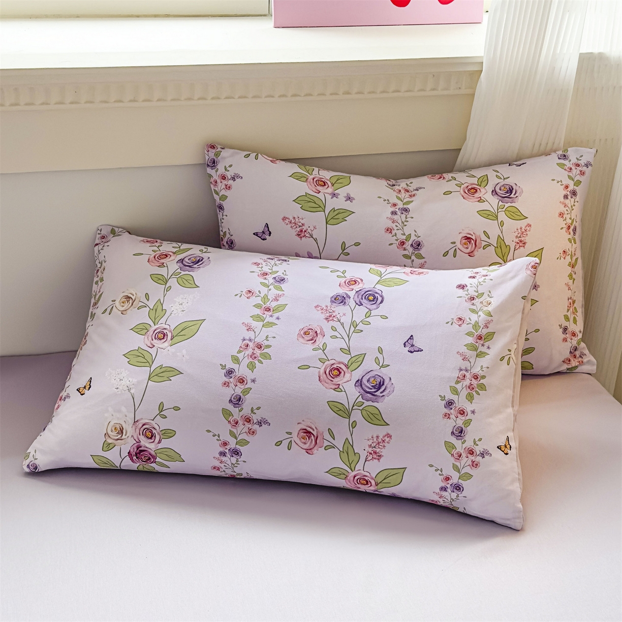 91家纺网 家纺一手货源 找家纺 恒爱家纺2025新款A类全棉印花四件套 意眠