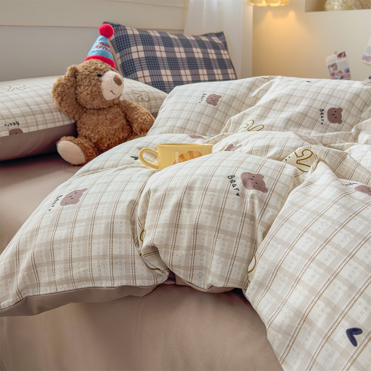 91家纺网 家纺一手货源 找家纺 恒爱家纺2025新款A类全棉印花四件套 愿如意