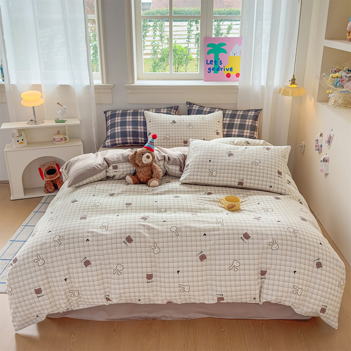 恒爱家纺2025新款A类全棉印花四件套 愿如意