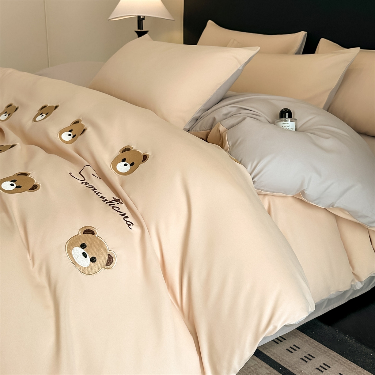 91家纺网 家纺一手货源 找家纺 （总）笙意家纺 2025新款亲肤水洗棉刺绣满绣四件套