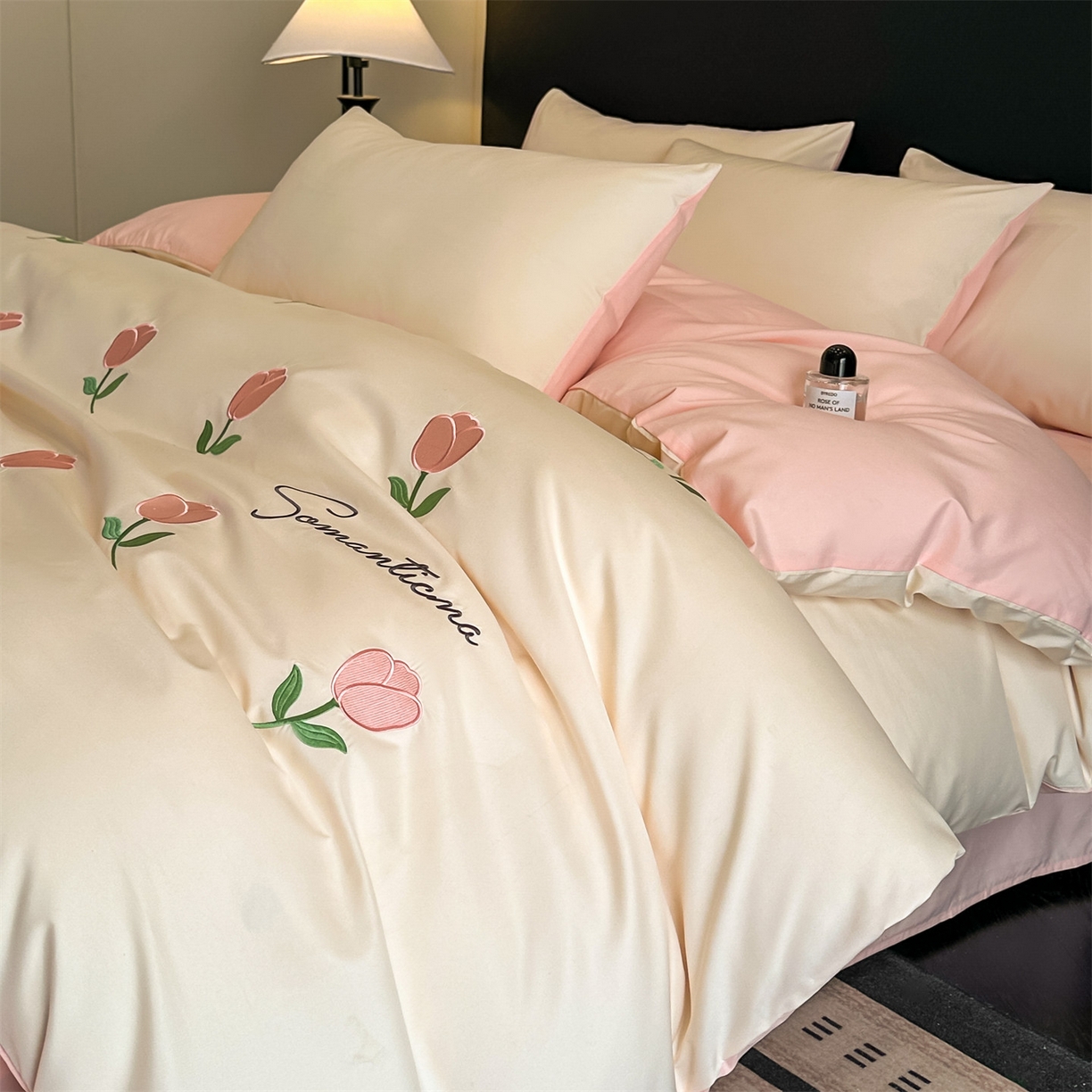 91家纺网 家纺一手货源 找家纺 （总）笙意家纺 2025新款亲肤水洗棉刺绣满绣四件套