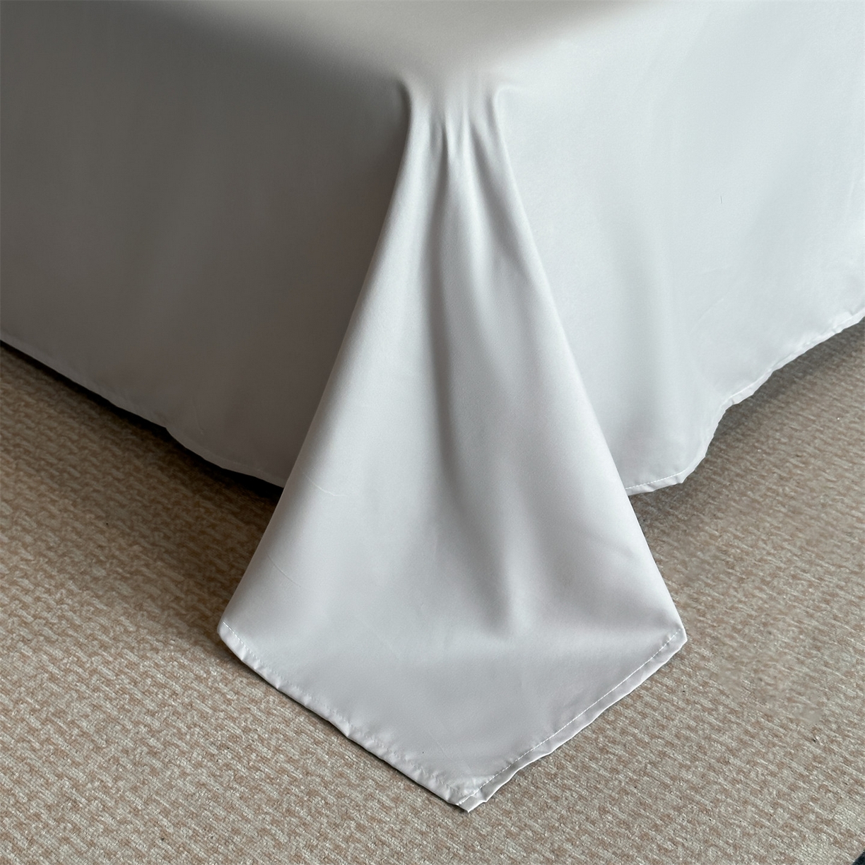 91家纺网 家纺一手货源 找家纺 笙意家纺 2025新款亲肤水洗棉刺绣满绣四件套 蝴蝶结-繁星兰+山灰