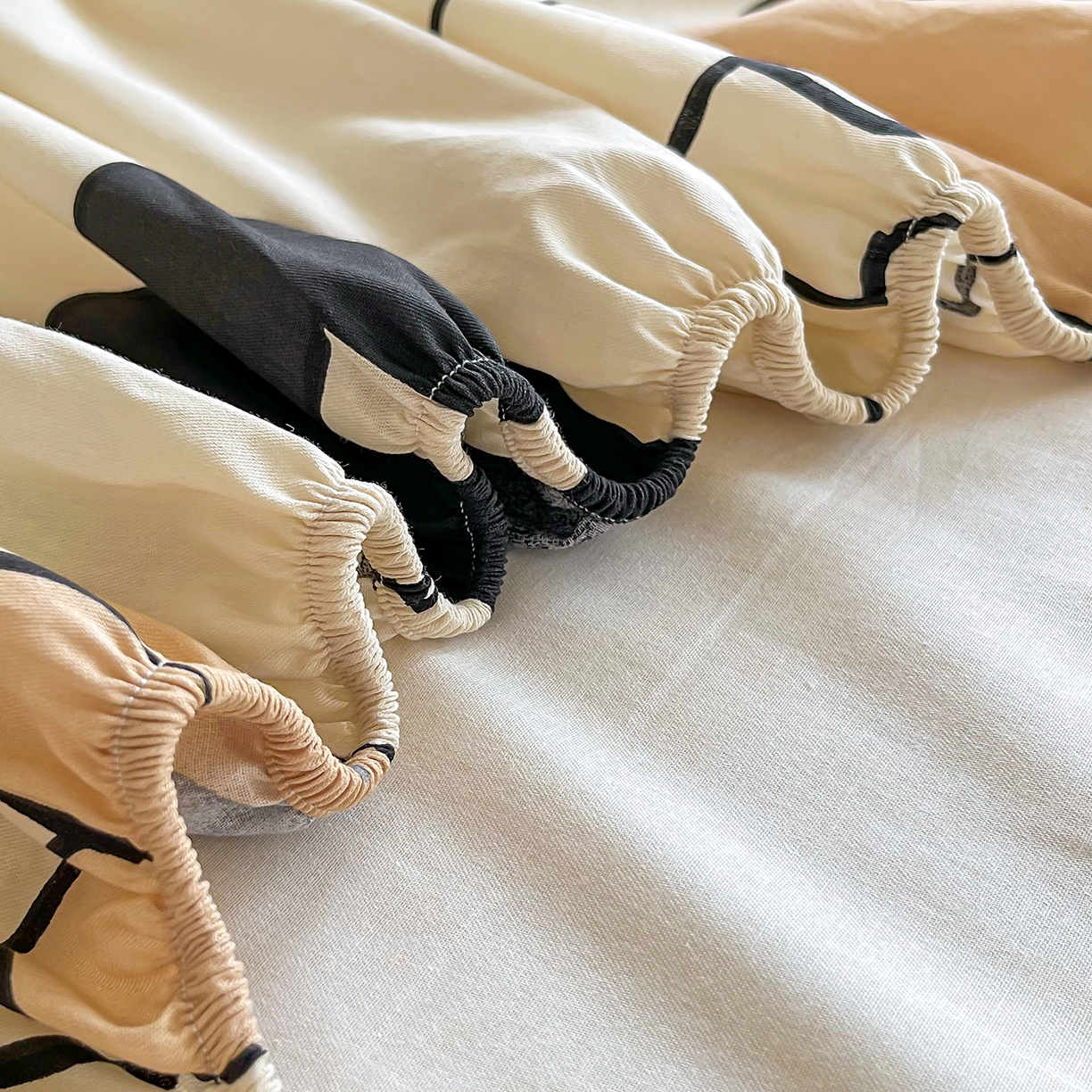 91家纺网 家纺一手货源 找家纺 （总）禧安居 2025新款高支高密活性印染全棉印花四件套全棉四件套三件套被套（支持定制尺寸）