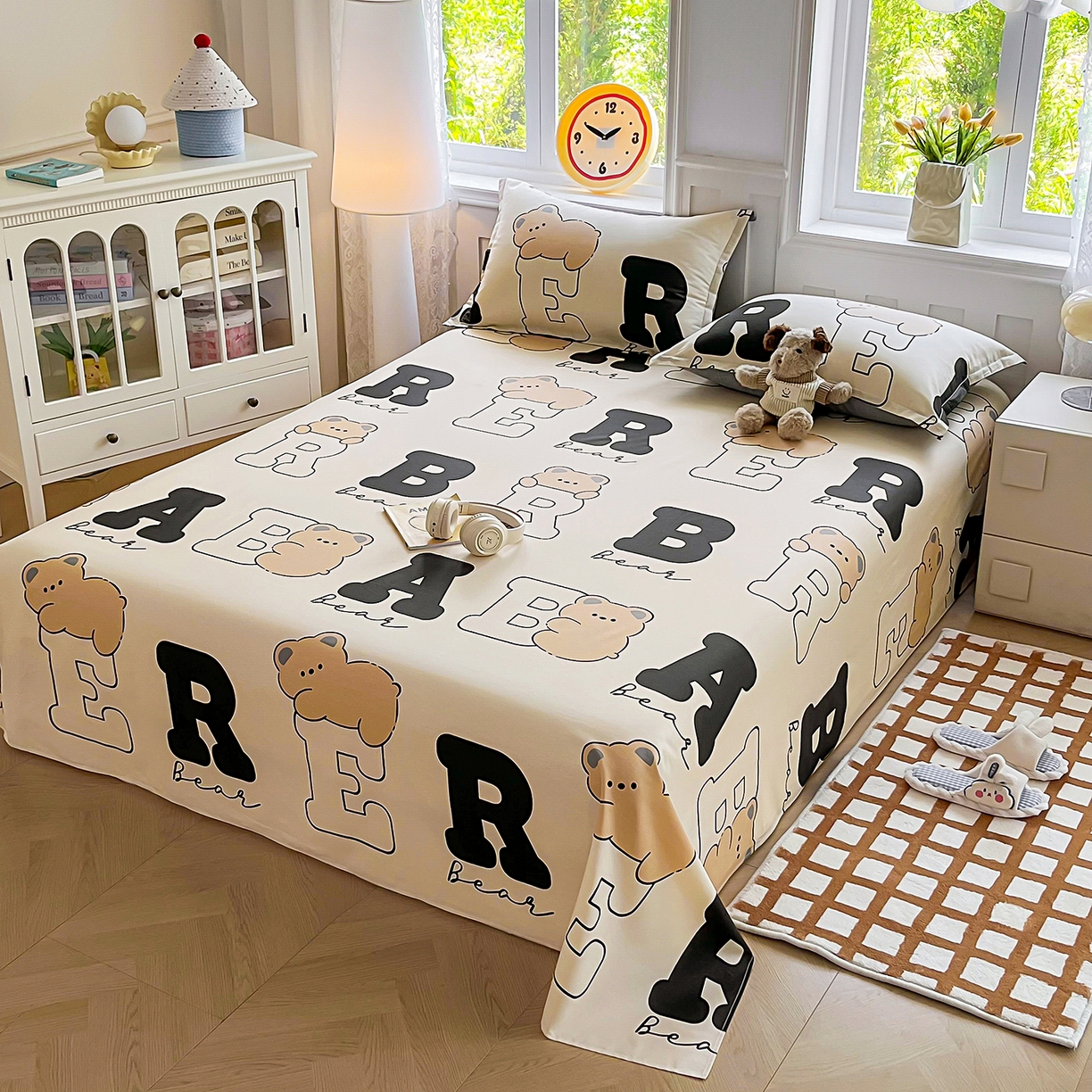 91家纺网 家纺一手货源 找家纺 （总）禧安居 2025新款高支高密活性印染全棉印花四件套全棉四件套三件套被套（支持定制尺寸）