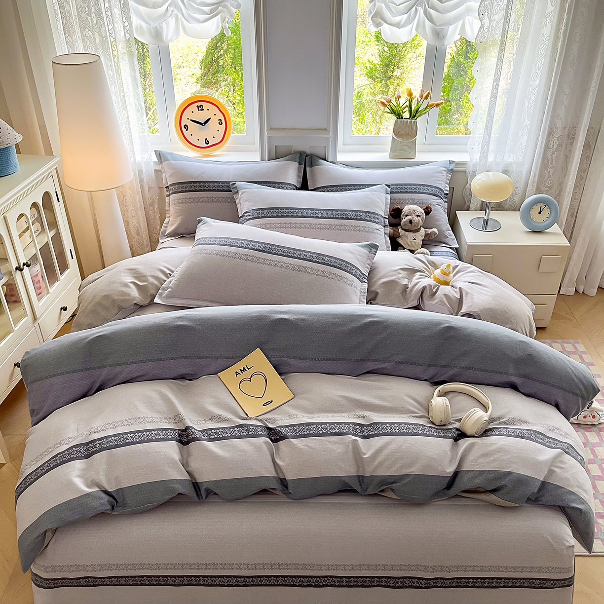 91家纺网 家纺一手货源 找家纺 禧安居 2025新款高支高密活性印染全棉印花四件套全棉四件套三件套被套（支持定制尺寸） 艾瑞克