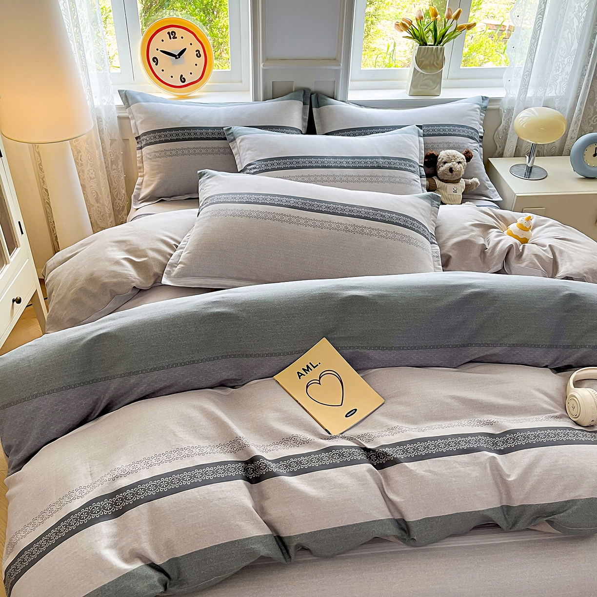 91家纺网 家纺一手货源 找家纺 禧安居 2025新款高支高密活性印染全棉印花四件套全棉四件套三件套被套（支持定制尺寸） 艾瑞克