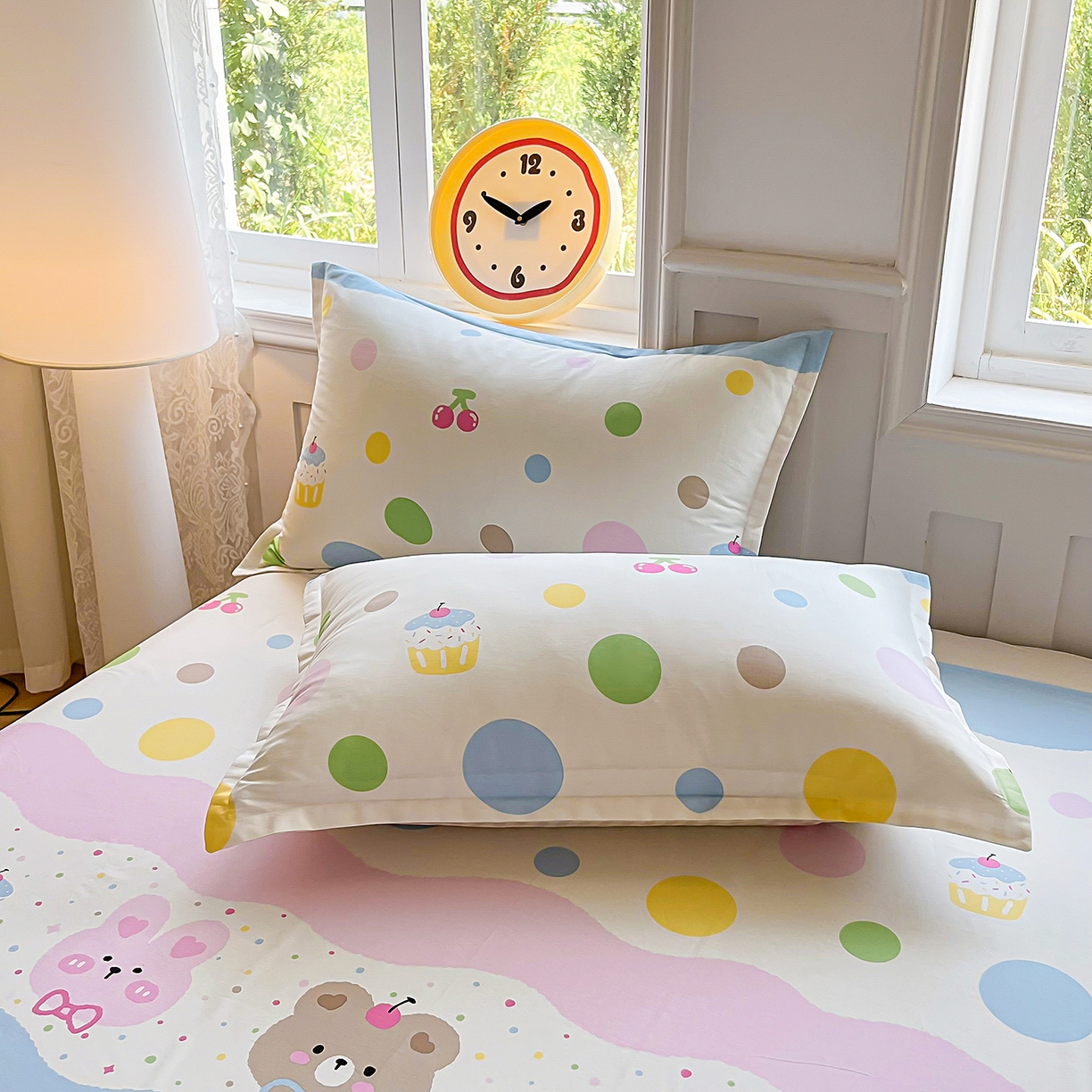 91家纺网 家纺一手货源 找家纺 禧安居 2025新款高支高密活性印染全棉印花四件套全棉四件套三件套被套（支持定制尺寸） 彩萌伙伴