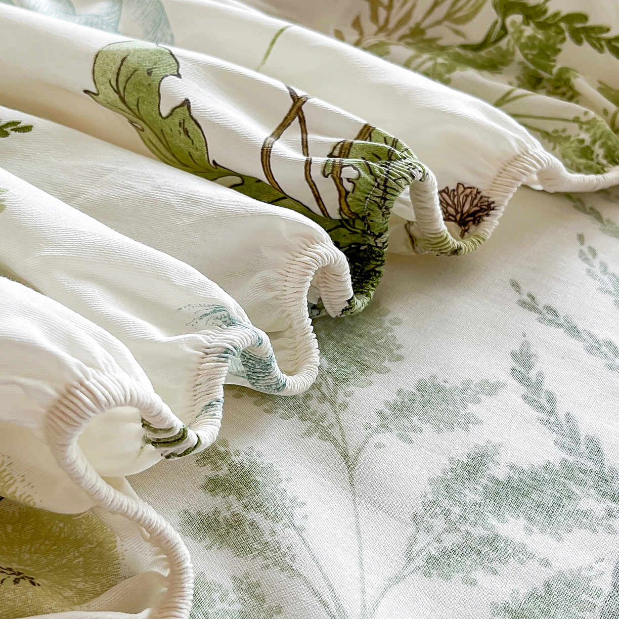 91家纺网 家纺一手货源 找家纺 禧安居 2025新款高支高密活性印染全棉印花四件套全棉四件套三件套被套（支持定制尺寸） 金秋暖阳