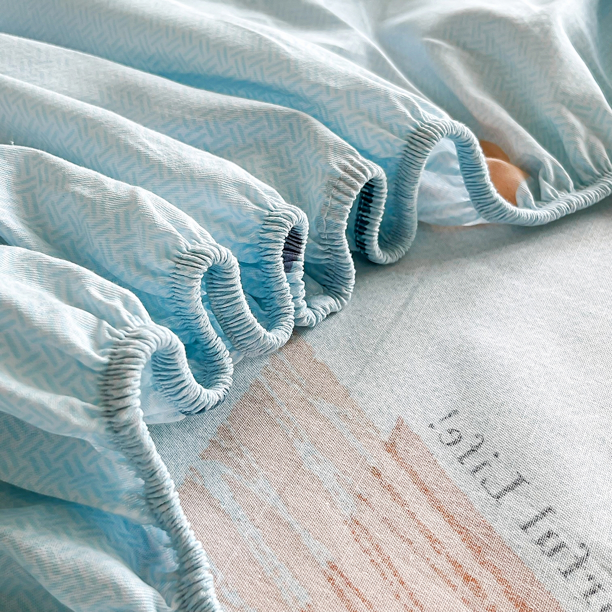 91家纺网 家纺一手货源 找家纺 禧安居 2025新款高支高密活性印染全棉印花四件套全棉四件套三件套被套（支持定制尺寸） 快乐周末