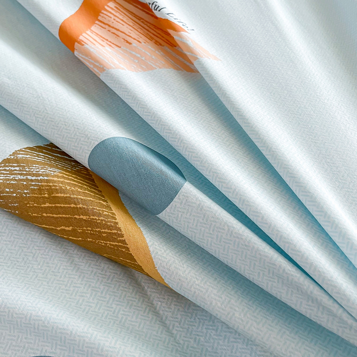 91家纺网 家纺一手货源 找家纺 禧安居 2025新款高支高密活性印染全棉印花四件套全棉四件套三件套被套（支持定制尺寸） 快乐周末