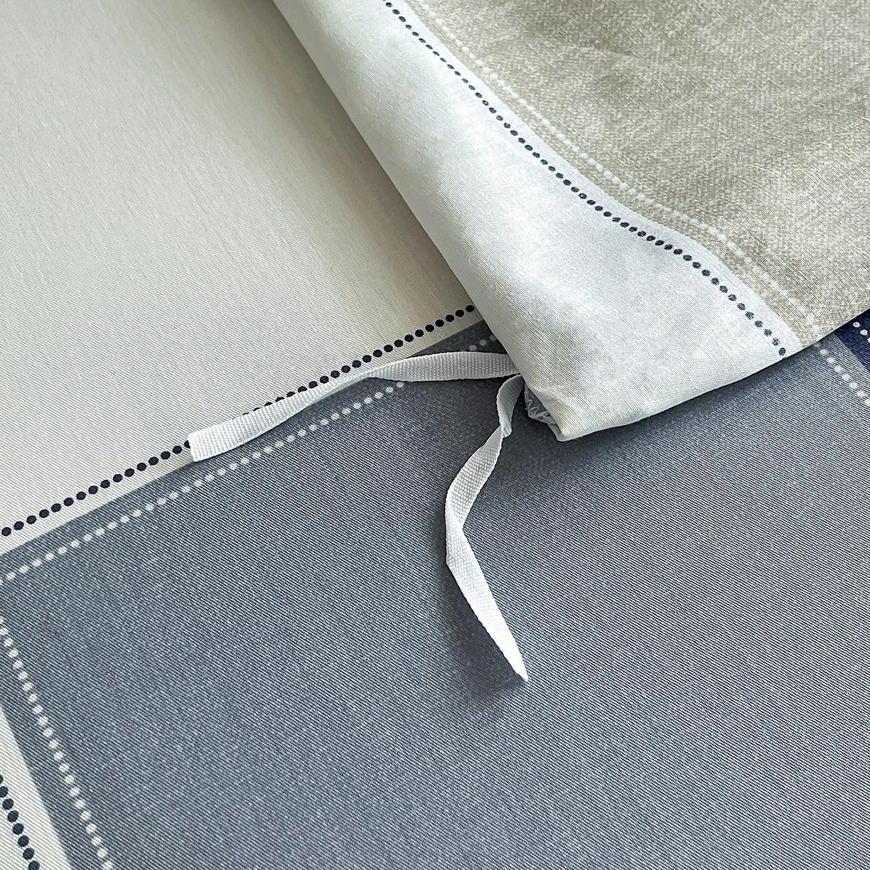 91家纺网 家纺一手货源 找家纺 禧安居 2025新款高支高密活性印染全棉印花四件套全棉四件套三件套被套（支持定制尺寸） 蓝色垦丁