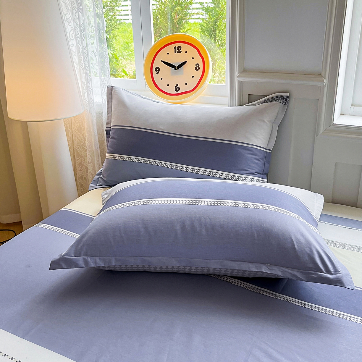 91家纺网 家纺一手货源 找家纺 禧安居 2025新款高支高密活性印染全棉印花四件套全棉四件套三件套被套（支持定制尺寸） 凌川