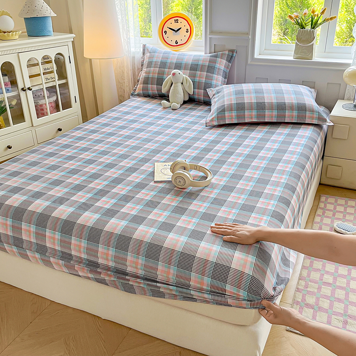 91家纺网 家纺一手货源 找家纺 禧安居 2025新款高支高密活性印染全棉印花四件套全棉四件套三件套被套（支持定制尺寸） 漫语