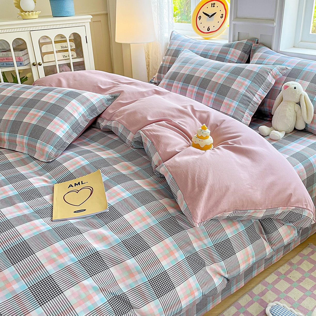 91家纺网 家纺一手货源 找家纺 禧安居 2025新款高支高密活性印染全棉印花四件套全棉四件套三件套被套（支持定制尺寸） 漫语