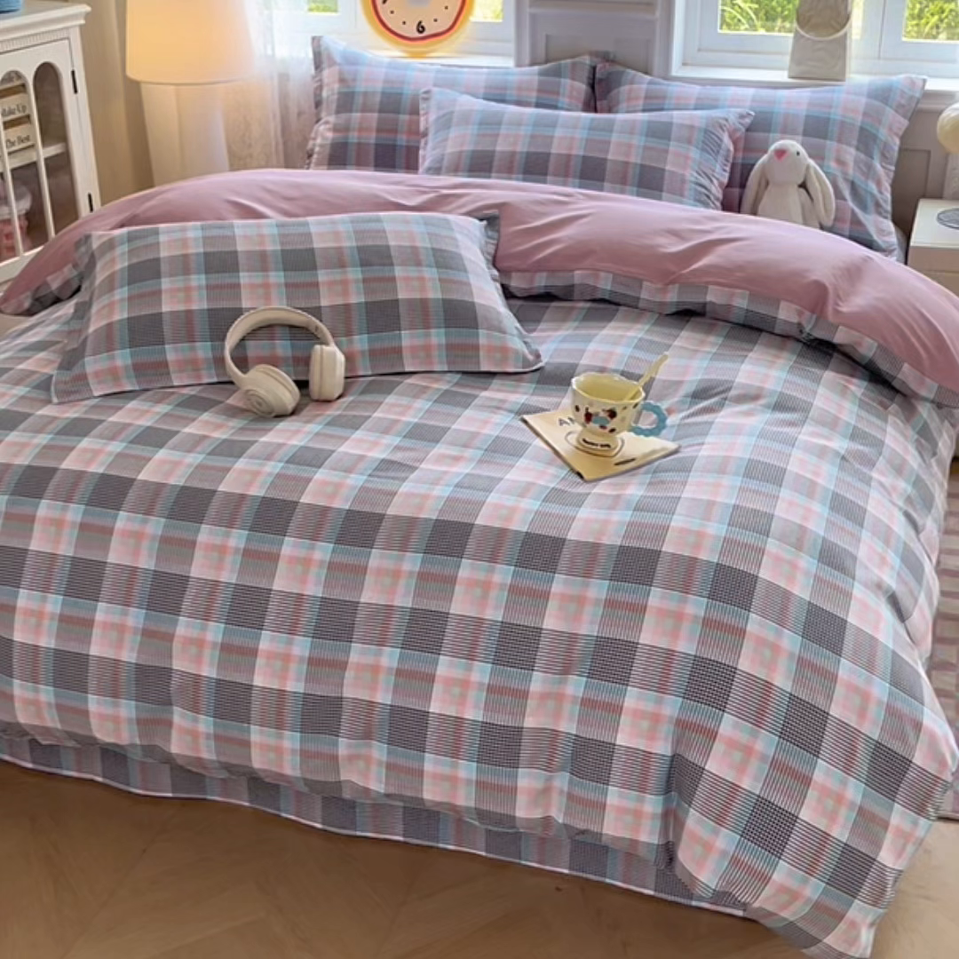 91家纺网 家纺一手货源 找家纺 禧安居 2025新款高支高密活性印染全棉印花四件套全棉四件套三件套被套（支持定制尺寸） 漫语