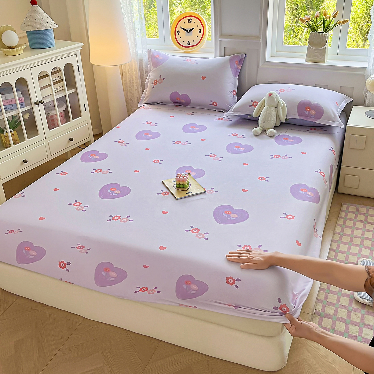 91家纺网 家纺一手货源 找家纺 禧安居 2025新款高支高密活性印染全棉印花四件套全棉四件套三件套被套（支持定制尺寸） 美杜莎