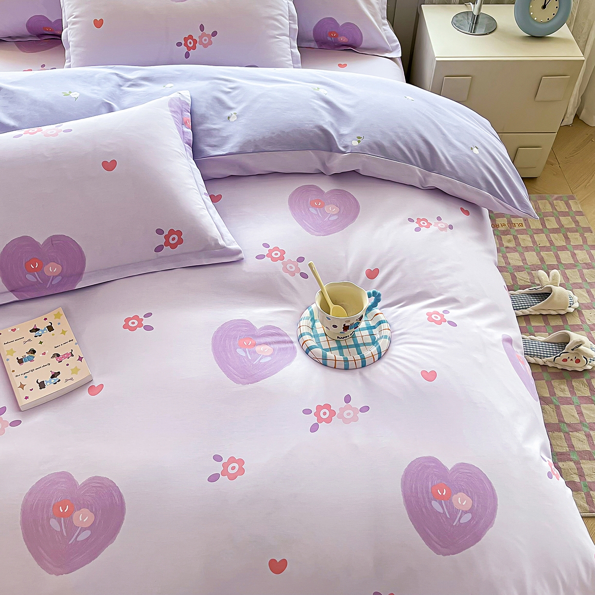 91家纺网 家纺一手货源 找家纺 禧安居 2025新款高支高密活性印染全棉印花四件套全棉四件套三件套被套（支持定制尺寸） 美杜莎