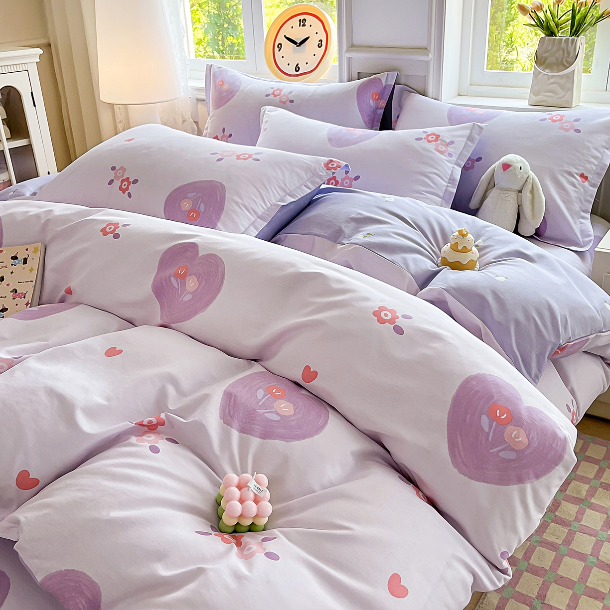 91家纺网 家纺一手货源 找家纺 禧安居 2025新款高支高密活性印染全棉印花四件套全棉四件套三件套被套（支持定制尺寸） 美杜莎