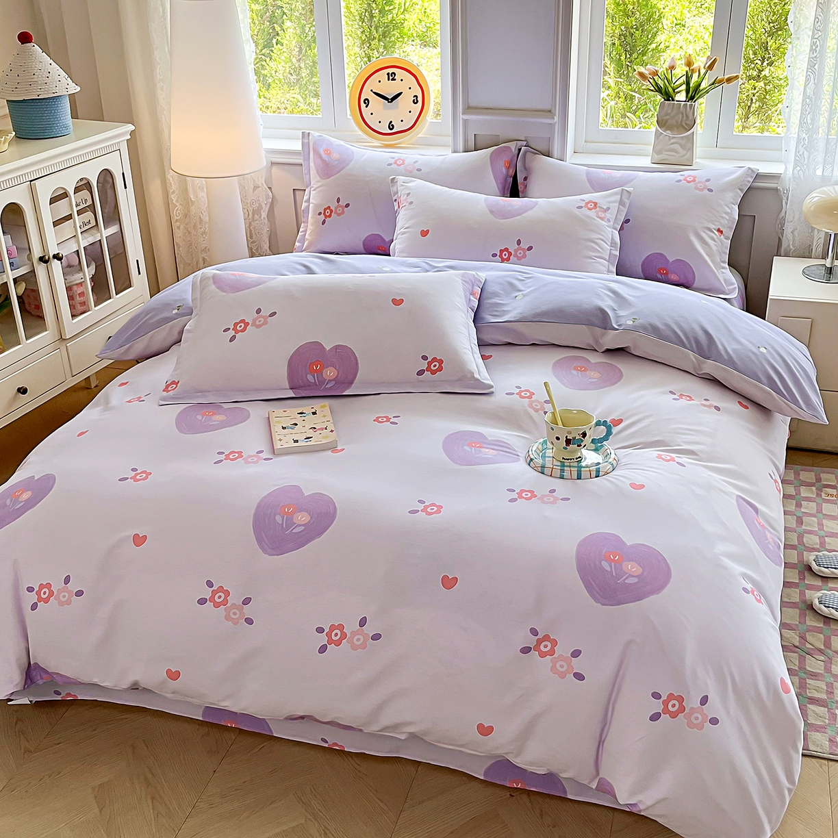 91家纺网 家纺一手货源 找家纺 禧安居 2025新款高支高密活性印染全棉印花四件套全棉四件套三件套被套（支持定制尺寸） 美杜莎