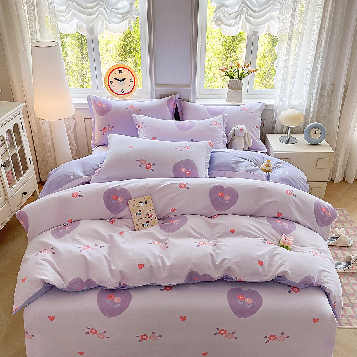 91家纺网 家纺一手货源 找家纺 禧安居 2025新款高支高密活性印染全棉印花四件套全棉四件套三件套被套（支持定制尺寸） 美杜莎