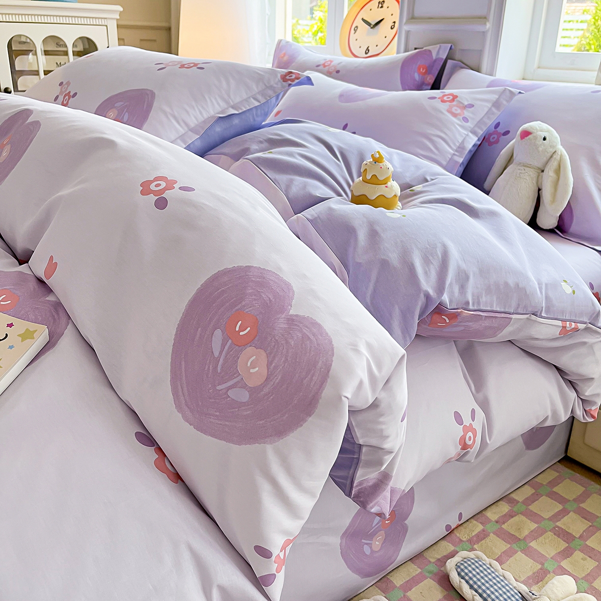 91家纺网 家纺一手货源 找家纺 禧安居 2025新款高支高密活性印染全棉印花四件套全棉四件套三件套被套（支持定制尺寸） 美杜莎