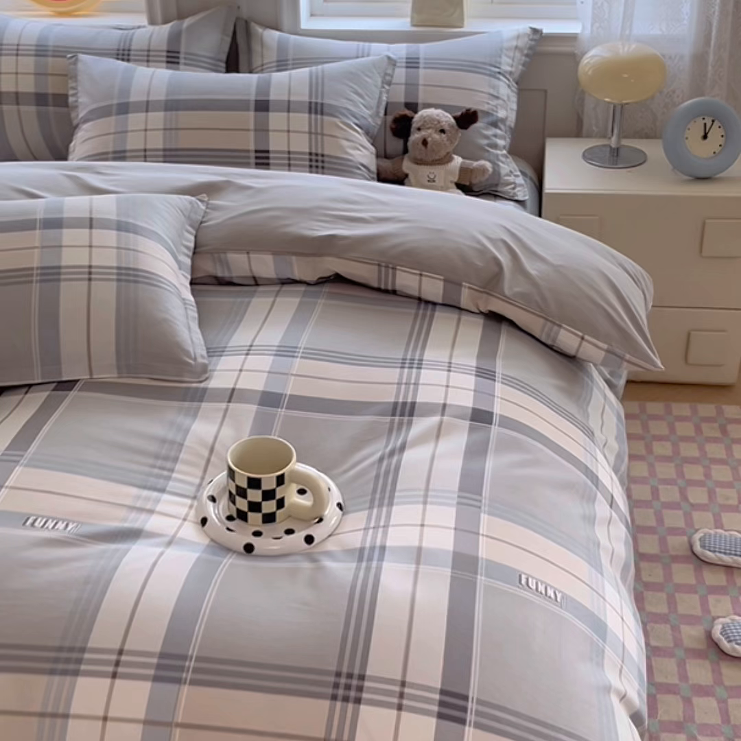 91家纺网 家纺一手货源 找家纺 禧安居 2025新款高支高密活性印染全棉印花四件套全棉四件套三件套被套（支持定制尺寸） 一语空间