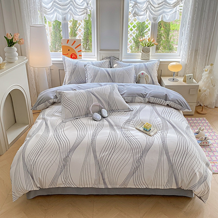 91家纺网 家纺一手货源 找家纺 （总）禧安居 2025新款高支高密活性印染全棉被套单被套（支持定制尺寸）（支持定制尺寸）