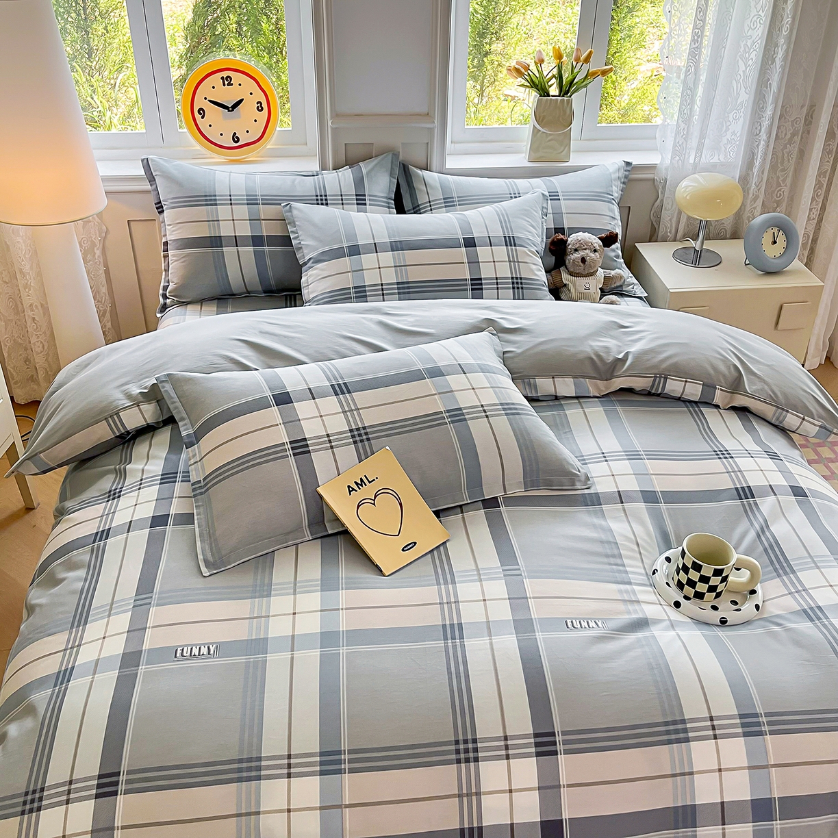 91家纺网 家纺一手货源 找家纺 （总）禧安居 2025新款高支高密活性印染全棉被套单被套（支持定制尺寸）