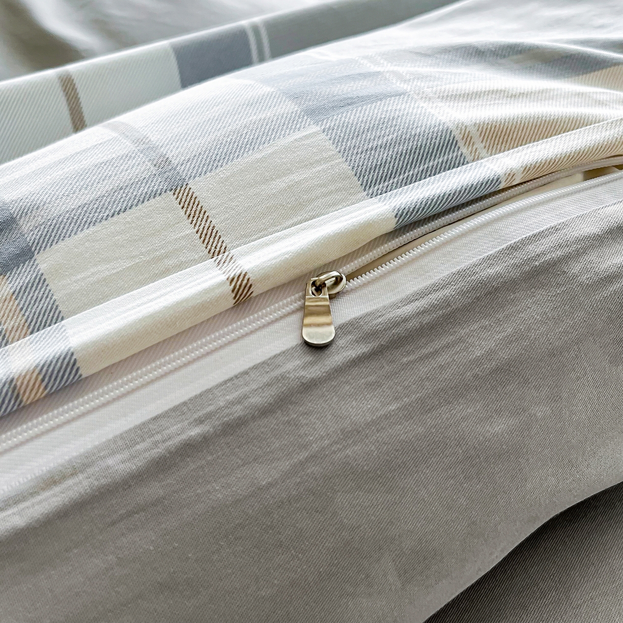 91家纺网 家纺一手货源 找家纺 （总）禧安居 2025新款高支高密活性印染全棉被套单被套（支持定制尺寸）