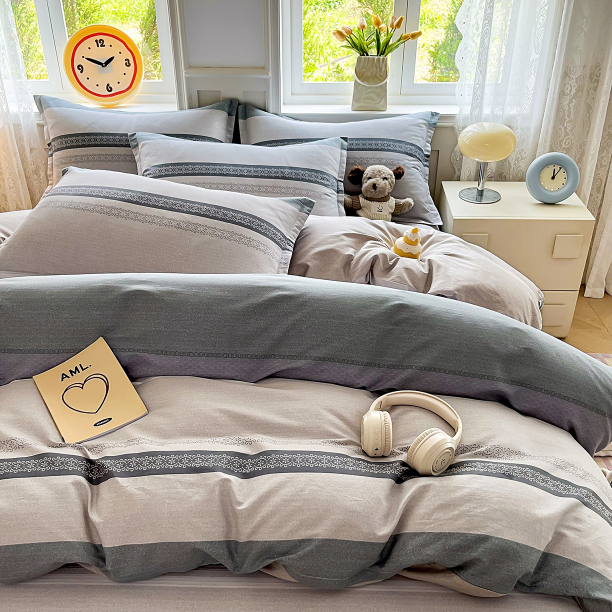 91家纺网 家纺一手货源 找家纺 禧安居 2025新款高支高密活性印染全棉印花被套全棉被套单被套 艾瑞克