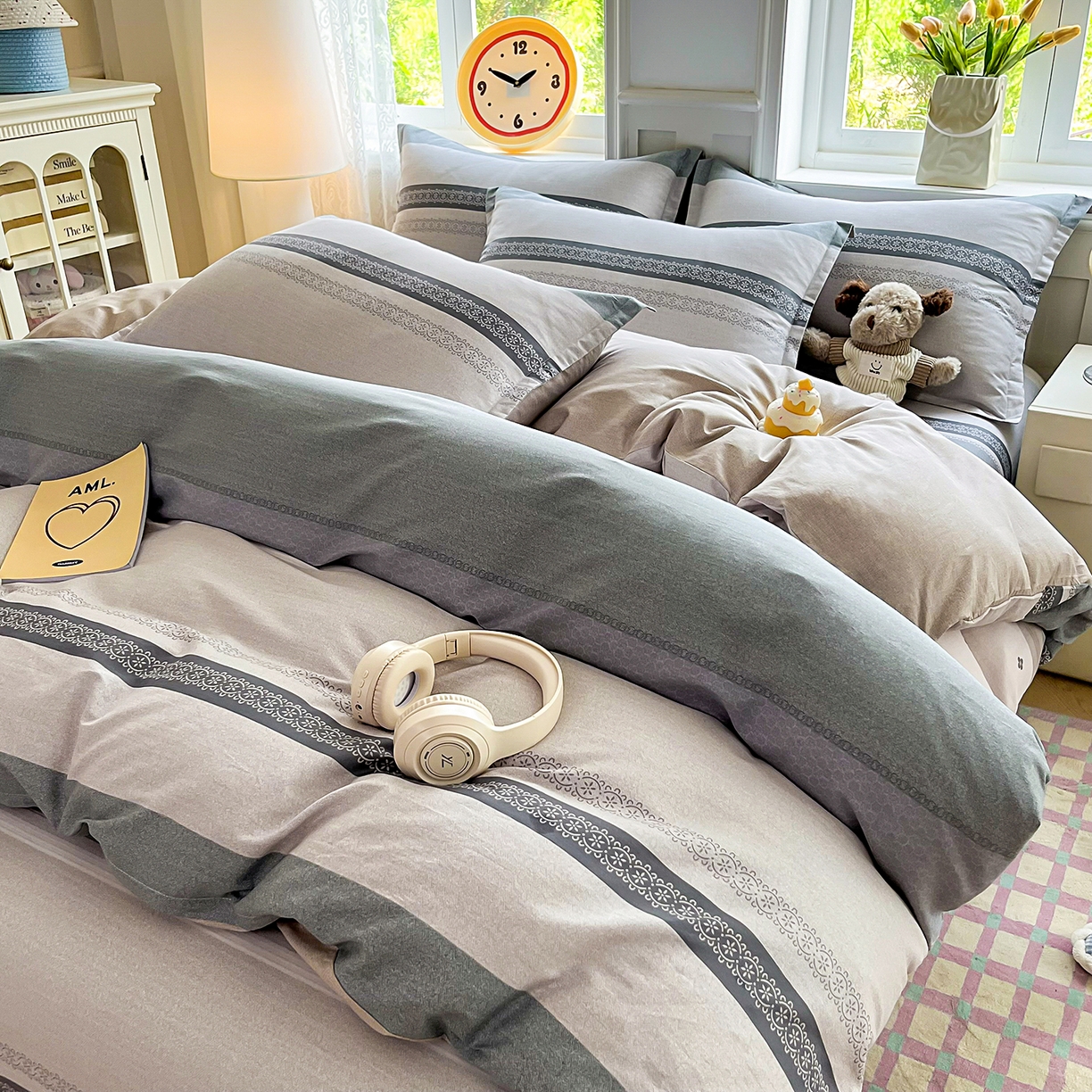 91家纺网 家纺一手货源 找家纺 禧安居 2025新款高支高密活性印染全棉印花被套全棉被套单被套 艾瑞克