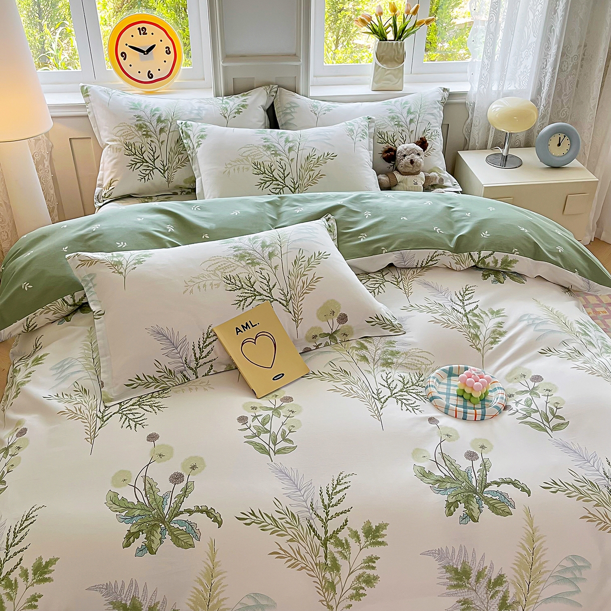 91家纺网 家纺一手货源 找家纺 禧安居 2025新款高支高密活性印染全棉印花被套全棉被套单被套 金秋暖阳