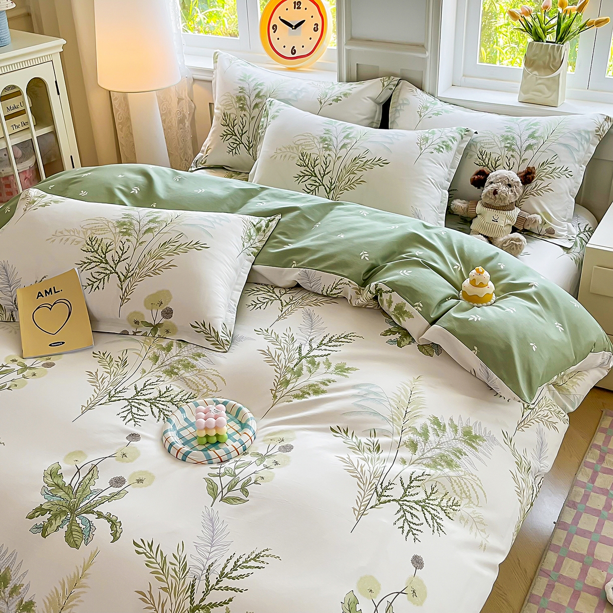 91家纺网 家纺一手货源 找家纺 禧安居 2025新款高支高密活性印染全棉印花被套全棉被套单被套 金秋暖阳