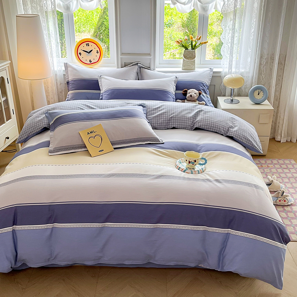 91家纺网 家纺一手货源 找家纺 禧安居 2025新款高支高密活性印染全棉印花被套全棉被套单被套 凌川