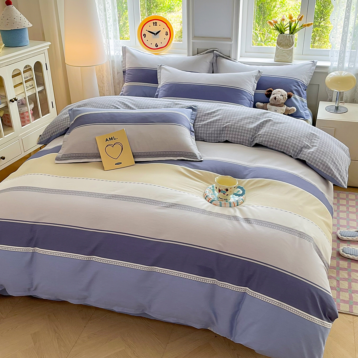 91家纺网 家纺一手货源 找家纺 禧安居 2025新款高支高密活性印染全棉印花被套全棉被套单被套 凌川