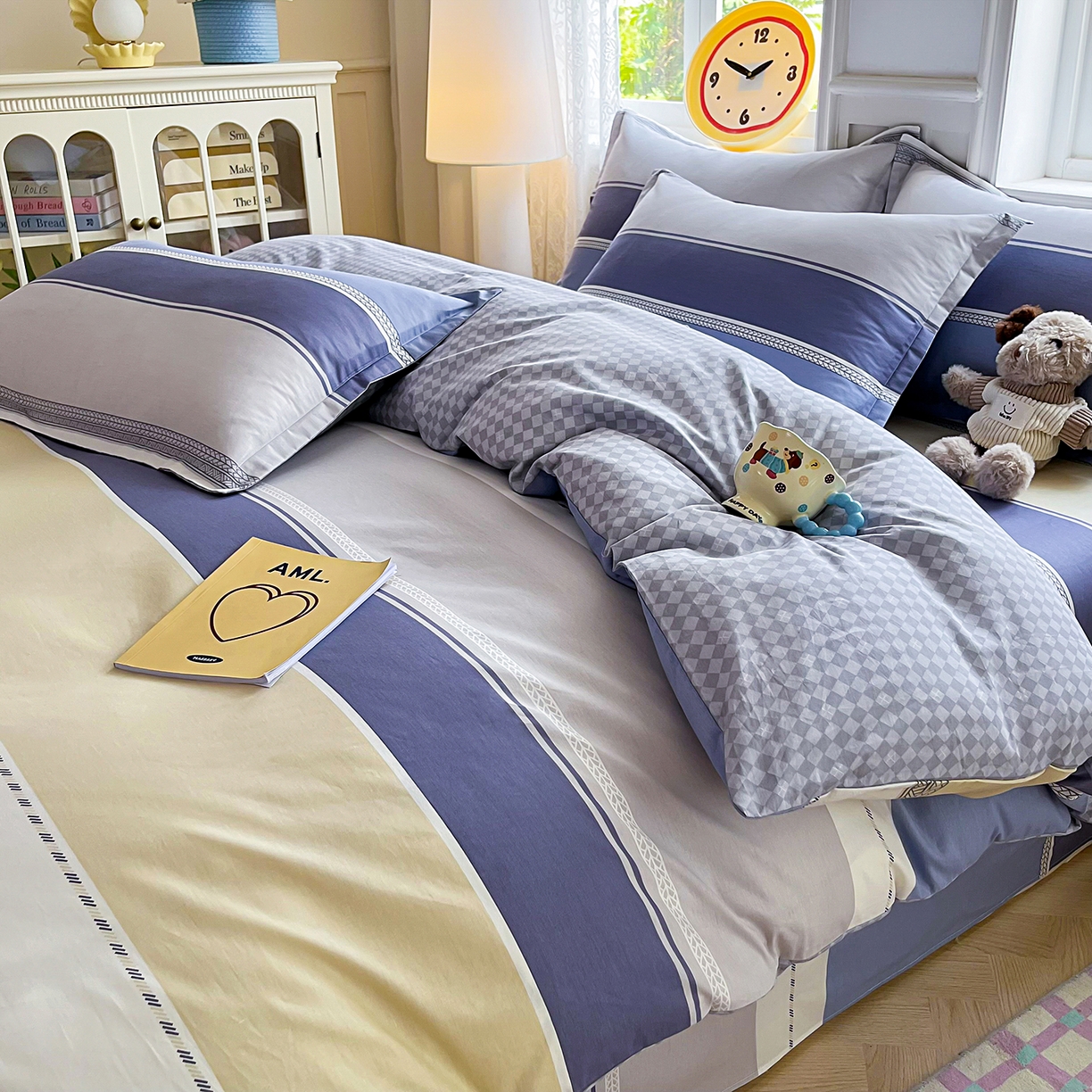 91家纺网 家纺一手货源 找家纺 禧安居 2025新款高支高密活性印染全棉印花被套全棉被套单被套 凌川