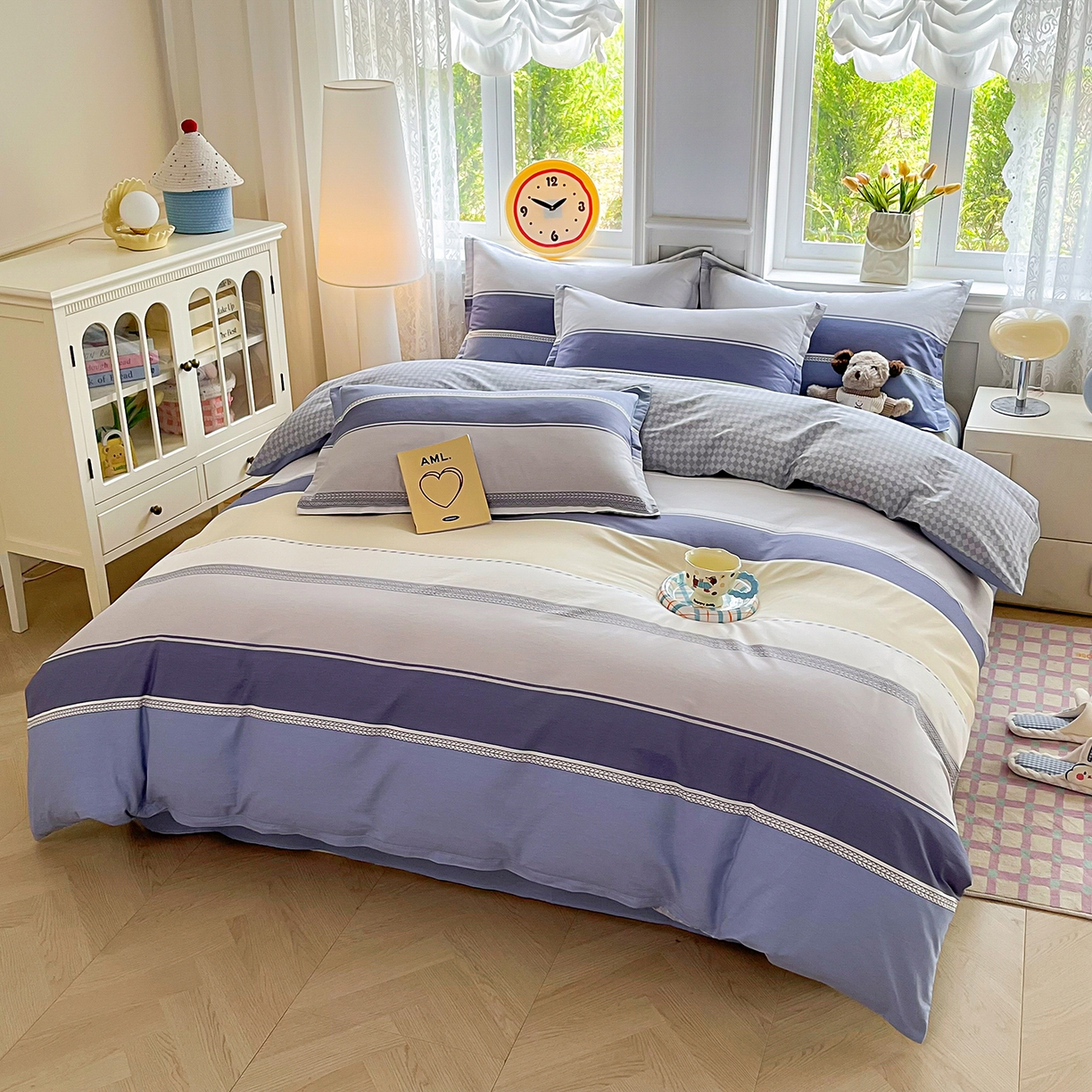 91家纺网 家纺一手货源 找家纺 禧安居 2025新款高支高密活性印染全棉印花被套全棉被套单被套 凌川