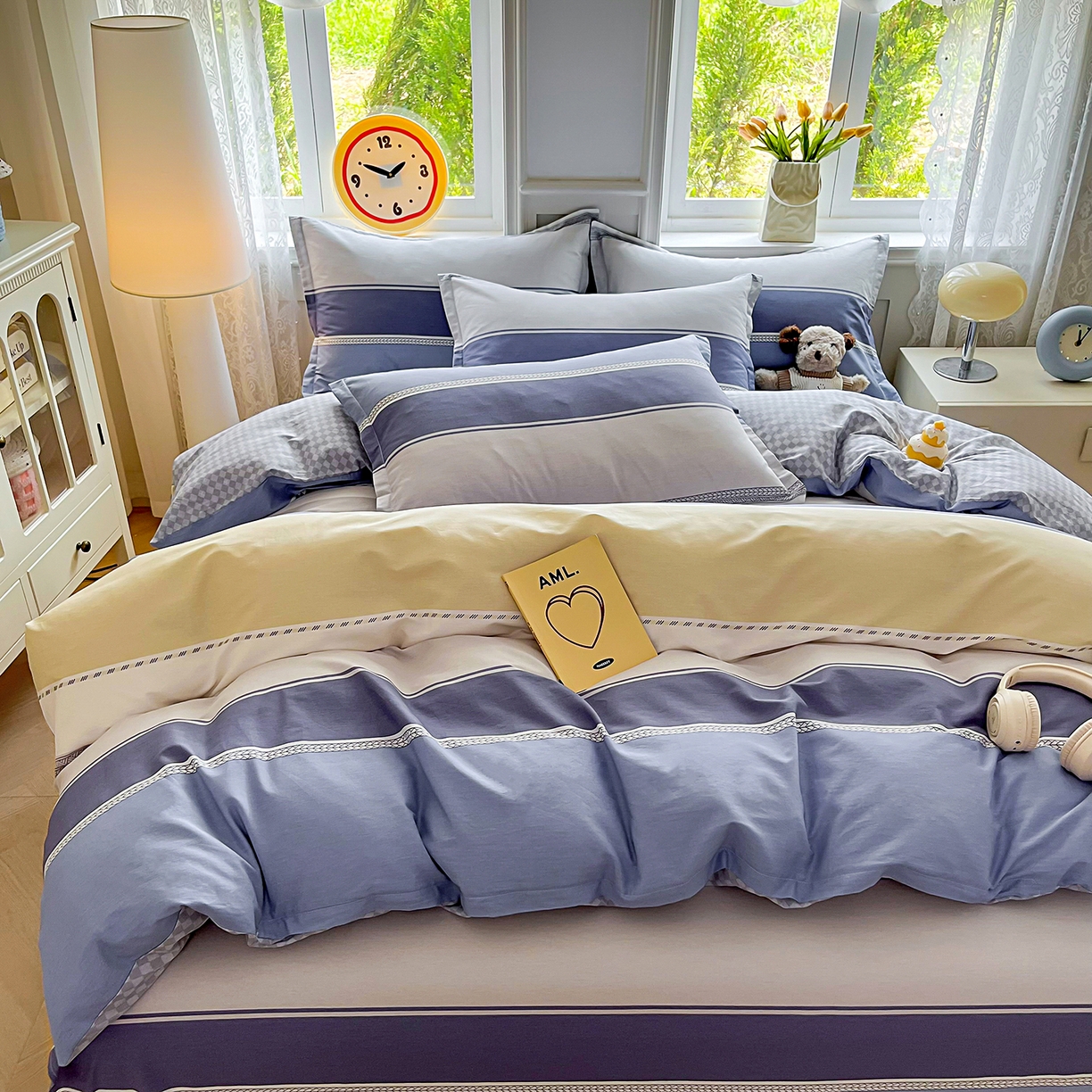 91家纺网 家纺一手货源 找家纺 禧安居 2025新款高支高密活性印染全棉印花被套全棉被套单被套 凌川