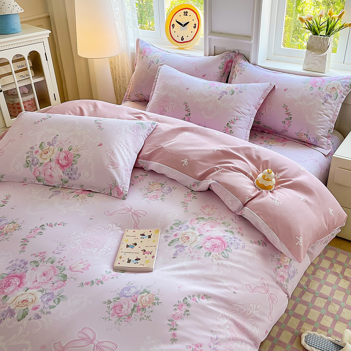 91家纺网 家纺一手货源 找家纺 禧安居 2025新款高支高密活性印染全棉印花被套全棉被套单被套 绿茵庭院