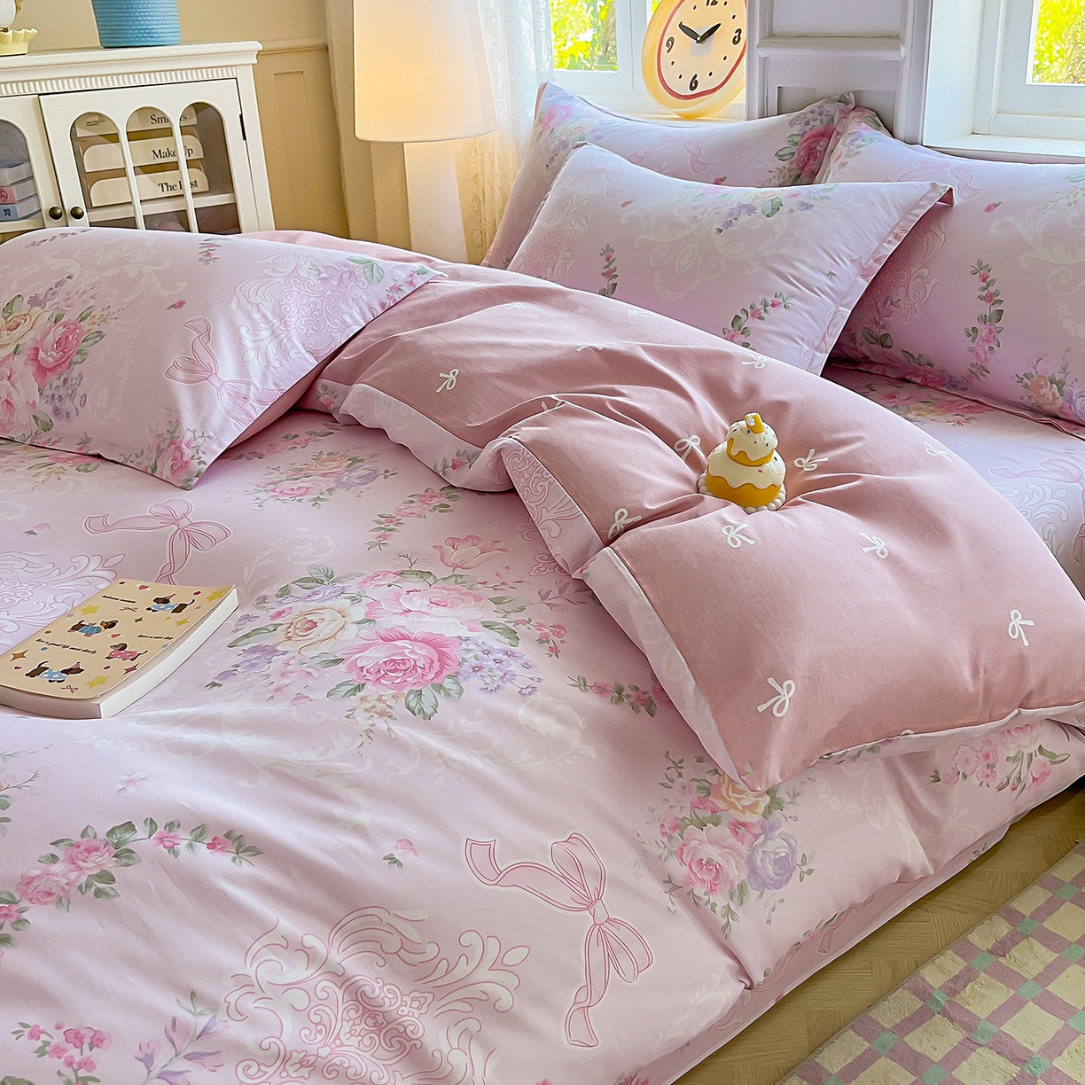 91家纺网 家纺一手货源 找家纺 禧安居 2025新款高支高密活性印染全棉印花被套全棉被套单被套 绿茵庭院