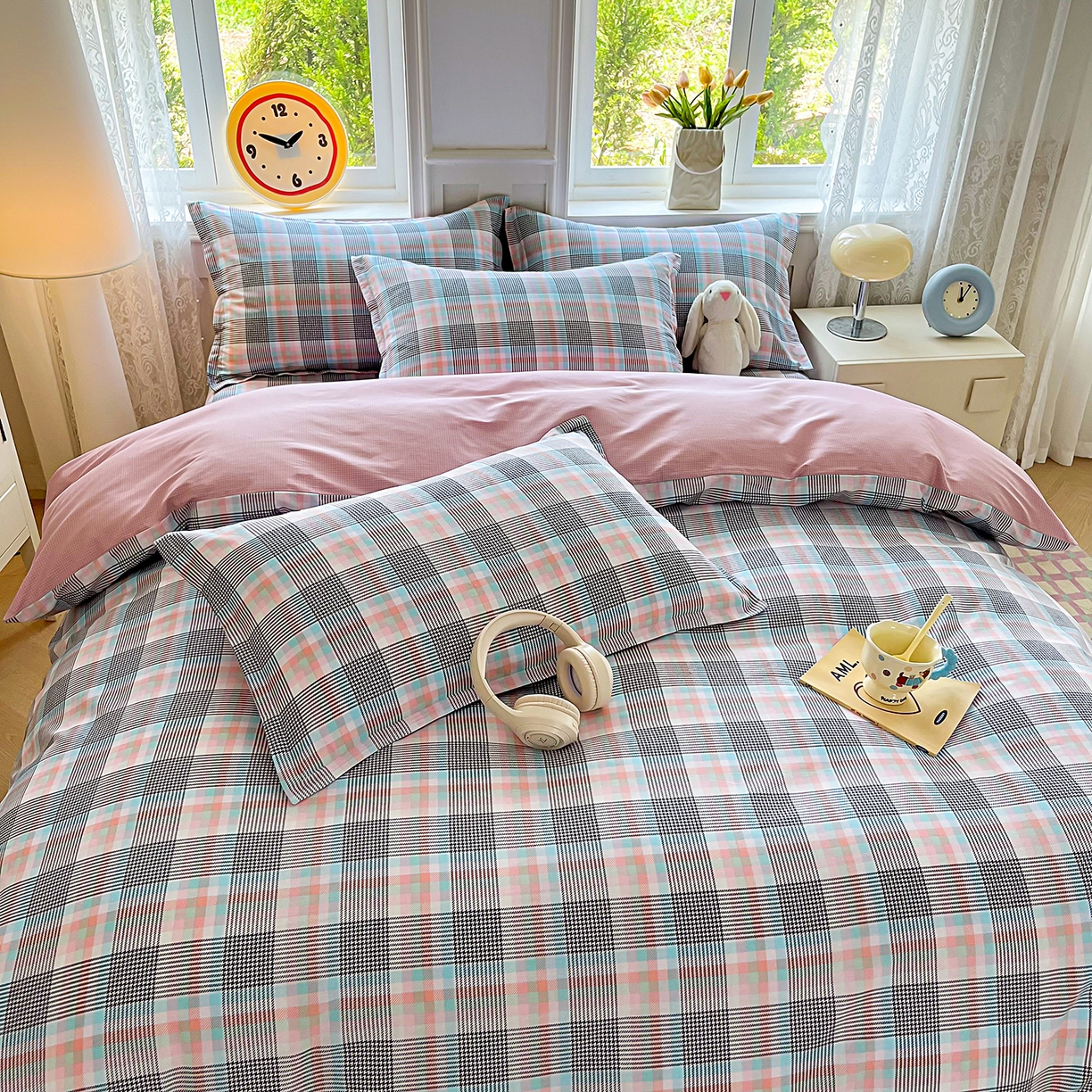 91家纺网 家纺一手货源 找家纺 禧安居 2025新款高支高密活性印染全棉印花被套全棉被套单被套 漫语