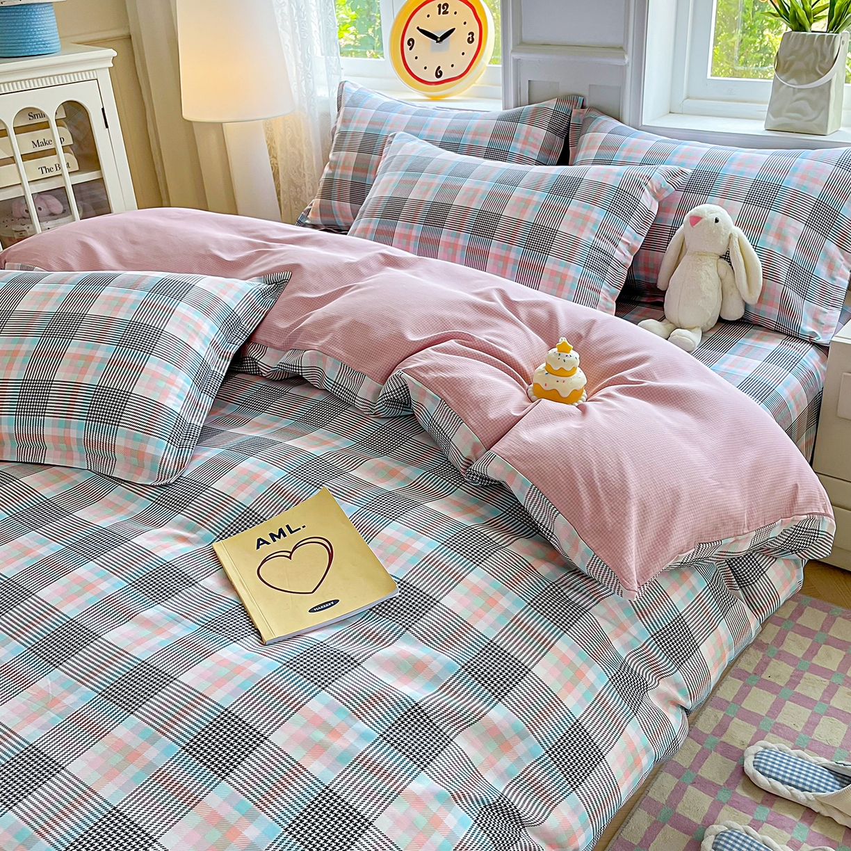 91家纺网 家纺一手货源 找家纺 禧安居 2025新款高支高密活性印染全棉印花被套全棉被套单被套 漫语