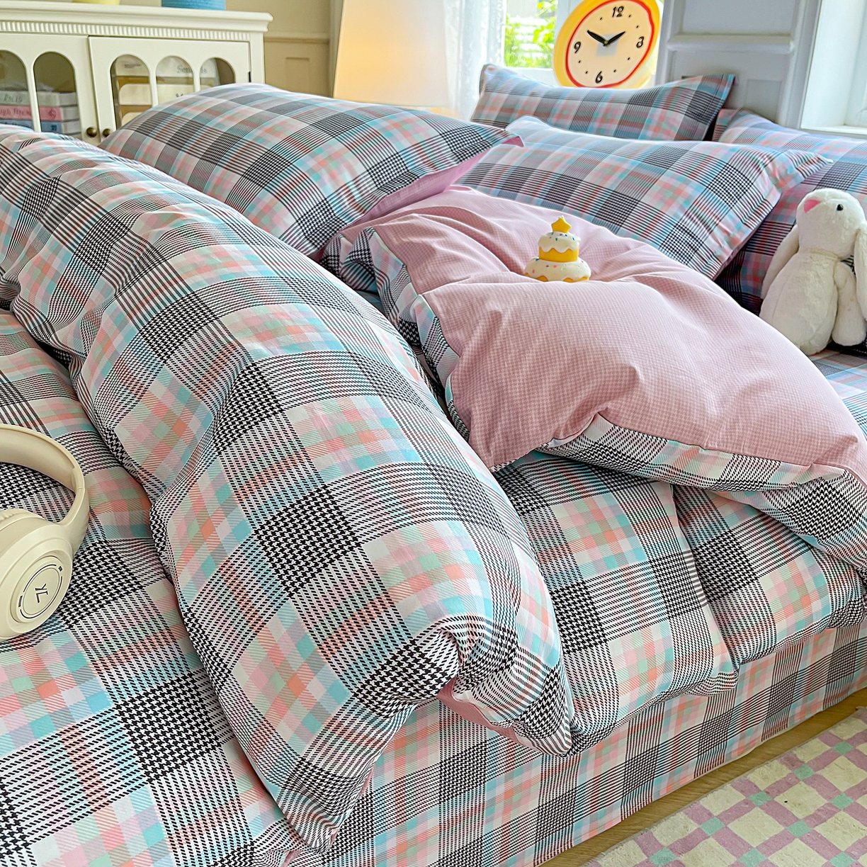 91家纺网 家纺一手货源 找家纺 禧安居 2025新款高支高密活性印染全棉印花被套全棉被套单被套 漫语