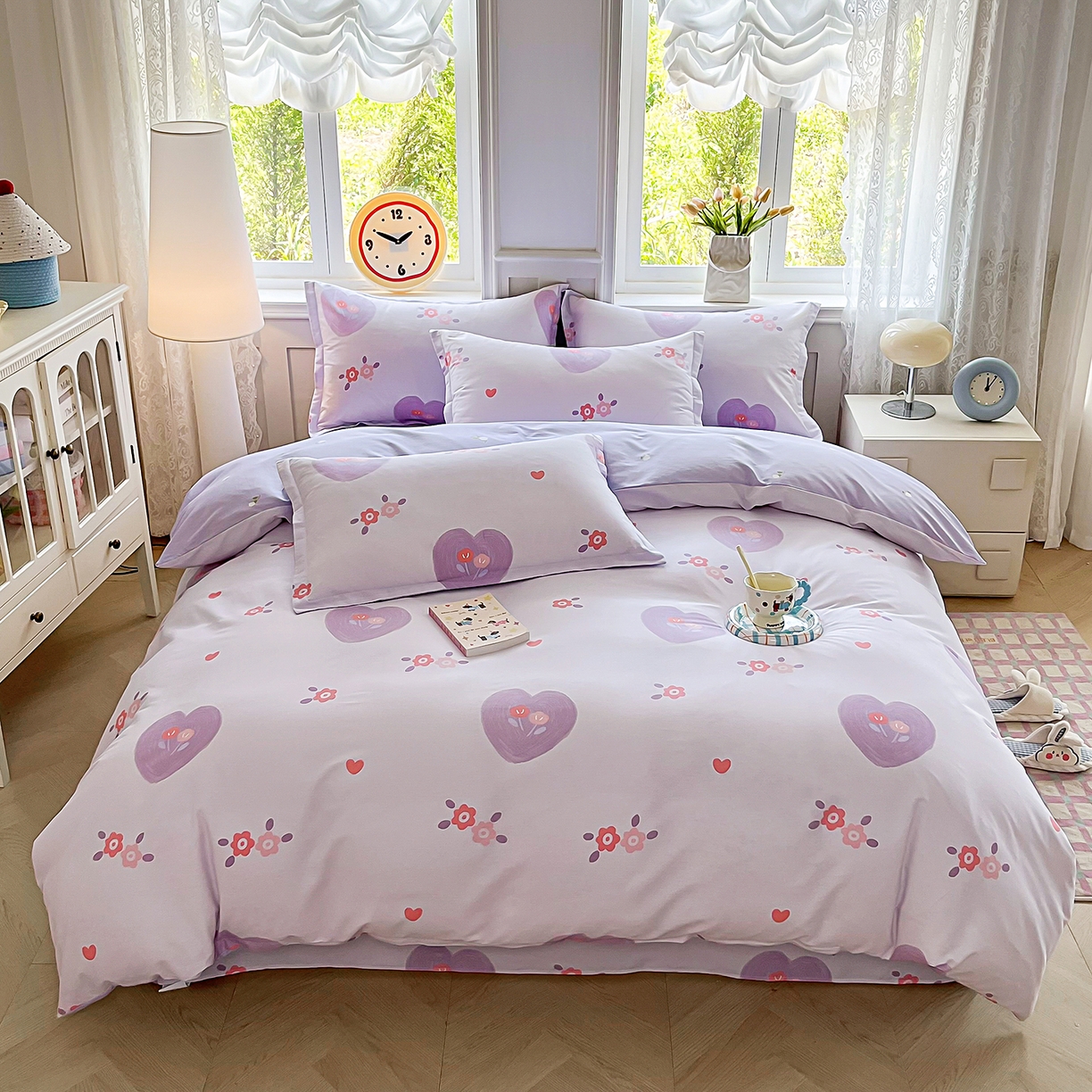 禧安居 2025新款高支高密活性印染全棉印花被套全棉被套单被套 美杜莎