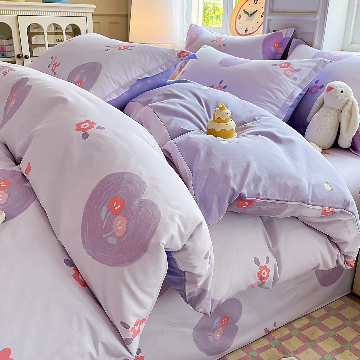 91家纺网 家纺一手货源 找家纺 禧安居 2025新款高支高密活性印染全棉印花被套全棉被套单被套 美杜莎