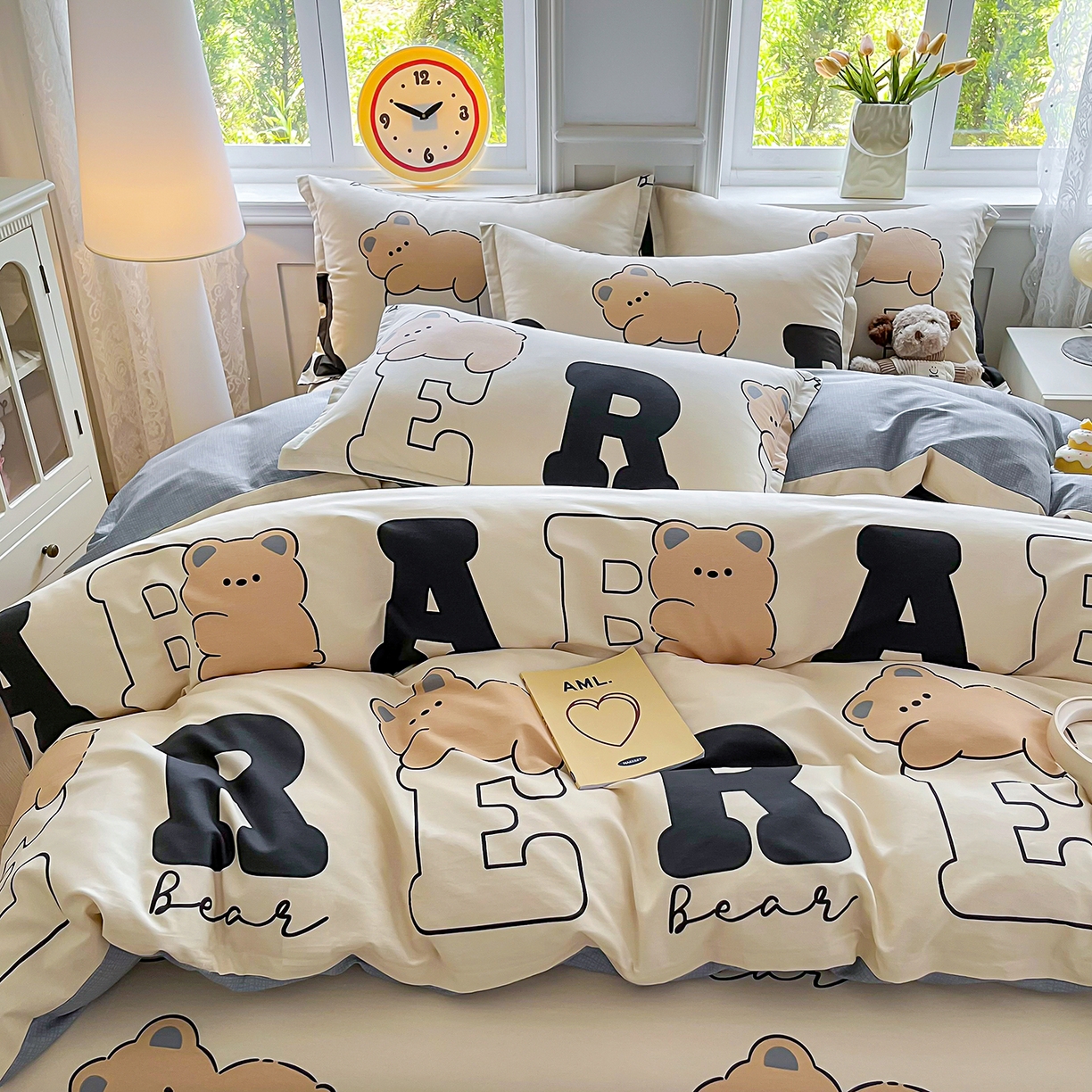 91家纺网 家纺一手货源 找家纺 禧安居 2025新款高支高密活性印染全棉印花被套全棉被套单被套 小淘气