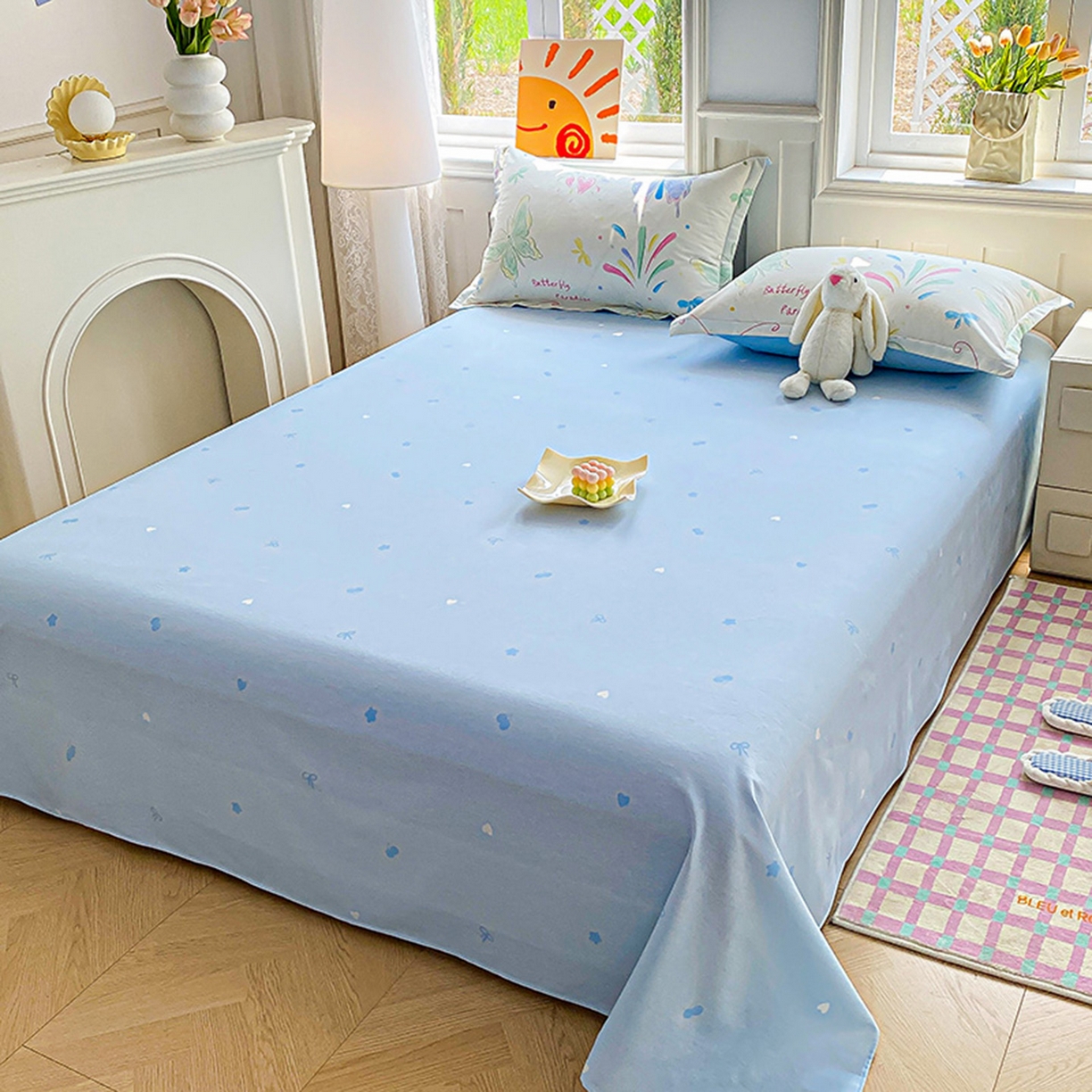 91家纺网 家纺一手货源 找家纺 （总）禧安居 2025新款高支高密活性印染全棉印花床单单床单（支持定制尺寸）（支持定制尺寸）